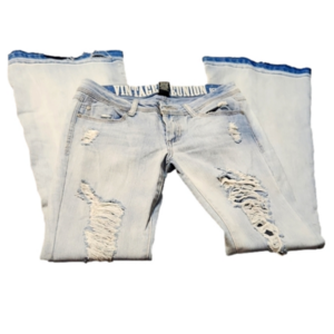 Reunion Rewash Flare Leg Distressed Jeans Size 5